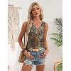 image:imageZeagoo Womens Tank Tops 2026 Summer Sleeveless Loose Fit Tops V Neck Pleated Trendy Fashion Business Casual ShirtsMz721 Boho