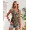 image:imageZeagoo Womens Tank Tops 2026 Summer Sleeveless Loose Fit Tops V Neck Pleated Trendy Fashion Business Casual ShirtsMz721 Boho