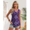 image:imageZeagoo Womens Tank Tops 2026 Summer Sleeveless Loose Fit Tops V Neck Pleated Trendy Fashion Business Casual ShirtsMz907 Boho