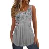 image:imageZeagoo Womens Summer Tank Tops Sleeveless Babydoll Tops Loose Fit Tunic Blouses Crew Neck Flowy Shirts S3XL