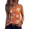 image:imageZeagoo Womens Tank Tops Summer Sleeveless Tops Loose Button Henley Shirts Crew Neck Dress Casual 2026 ClothesMz916