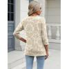 image:imageZeagoo 34 Length Sleeve Womens Tops Casual V Neck Shirts Soft Basic Tees Business Work BlousesBeige Christmas Tree