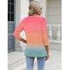 image:imageZeagoo 34 Length Sleeve Womens Tops Casual V Neck Shirts Soft Basic Tees Business Work BlousesMulticoloured