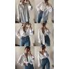 image:imageZeagoo Womens Button Down Shirt Long Sleeve Blouse Business Work Tops Dressy Casual Floral Printed Outfits with PocketAwhite