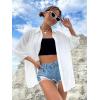 image:imageZeagoo Womens Button Down Shirt Long Sleeve Blouse Business Work Tops Dressy Casual Floral Printed Outfits with PocketAwhite