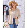image:imageZeagoo Womens Button Down Shirt Long Sleeve Blouse Business Work Tops Dressy Casual Floral Printed Outfits with PocketBbeige