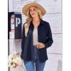 image:imageZeagoo Womens Button Down Shirt Long Sleeve Blouse Business Work Tops Dressy Casual Floral Printed Outfits with PocketBblue