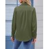 image:imageZeagoo Womens Button Down Shirt Long Sleeve Blouse Business Work Tops Dressy Casual Floral Printed Outfits with PocketBgreen