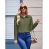image:imageZeagoo Womens Button Down Shirt Long Sleeve Blouse Business Work Tops Dressy Casual Floral Printed Outfits with PocketBgreen