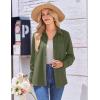 image:imageZeagoo Womens Button Down Shirt Long Sleeve Blouse Business Work Tops Dressy Casual Floral Printed Outfits with PocketBgreen