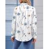 image:imageZeagoo Womens Button Down Shirt Long Sleeve Blouse Business Work Tops Dressy Casual Floral Printed Outfits with PocketCbf112