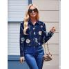 image:imageZeagoo Womens Button Down Shirt Long Sleeve Blouse Business Work Tops Dressy Casual Floral Printed Outfits with PocketCbf318
