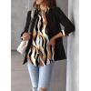 image:imageZeagoo Womens Button Down Shirt Long Sleeve Blouse Business Work Tops Dressy Casual Floral Printed Outfits with PocketCx123