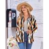 image:imageZeagoo Womens Button Down Shirt Long Sleeve Blouse Business Work Tops Dressy Casual Floral Printed Outfits with PocketCx123