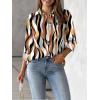 image:imageZeagoo Womens Button Down Shirt Long Sleeve Blouse Business Work Tops Dressy Casual Floral Printed Outfits with PocketCx123