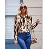 image:imageZeagoo Womens Button Down Shirt Long Sleeve Blouse Business Work Tops Dressy Casual Floral Printed Outfits with PocketCx123