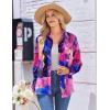 image:imageZeagoo Womens Button Down Shirt Long Sleeve Blouse Business Work Tops Dressy Casual Floral Printed Outfits with PocketDcx174