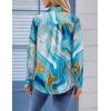 image:imageZeagoo Womens Button Down Shirt Long Sleeve Blouse Business Work Tops Dressy Casual Floral Printed Outfits with PocketDcx274