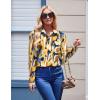 image:imageZeagoo Womens Button Down Shirt Long Sleeve Blouse Business Work Tops Dressy Casual Floral Printed Outfits with PocketJh579