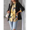 image:imageZeagoo Womens Button Down Shirt Long Sleeve Blouse Business Work Tops Dressy Casual Floral Printed Outfits with PocketJh579