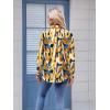 image:imageZeagoo Womens Button Down Shirt Long Sleeve Blouse Business Work Tops Dressy Casual Floral Printed Outfits with PocketJh579