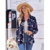 image:imageZeagoo Womens Button Down Shirt Long Sleeve Blouse Business Work Tops Dressy Casual Floral Printed Outfits with PocketSf180