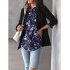 image:imageZeagoo Womens Button Down Shirt Long Sleeve Blouse Business Work Tops Dressy Casual Floral Printed Outfits with PocketSf180