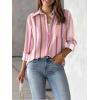 image:imageZeagoo Womens Button Down Shirt Long Sleeve Blouse Business Work Tops Dressy Casual Floral Printed Outfits with PocketTz269