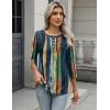 image:imageZeagoo 34 Length Sleeve Women Tops Crew Neck Blouses Dressy Casual Summer T Shirts Loose Fit Business Work ClothesCx289multicolor