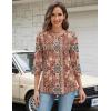 image:imageZeagoo 34 Length Sleeve Women Tops Crew Neck Blouses Dressy Casual Summer T Shirts Loose Fit Business Work ClothesMz896