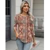 image:imageZeagoo 34 Length Sleeve Women Tops Crew Neck Blouses Dressy Casual Summer T Shirts Loose Fit Business Work ClothesMz896