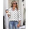 image:imageZeagoo Button Down Shirts for Women 34 Sleeve Tops V Neck Collared Blouses Business Casual Outfits S2XLJh592
