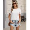 image:imageZeagoo Womens Tshirt Short Sleeve Summer Tops Crewneck Casual Basic Tee Shirts Spring Clothes Trendy OutfitA White