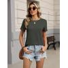 image:imageZeagoo Womens Tshirt Short Sleeve Summer Tops Crewneck Casual Basic Tee Shirts Spring Clothes Trendy OutfitArmy Green