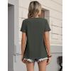 image:imageZeagoo Womens Tshirt Short Sleeve Summer Tops Crewneck Casual Basic Tee Shirts Spring Clothes Trendy OutfitArmy Green
