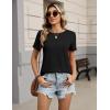 image:imageZeagoo Womens Tshirt Short Sleeve Summer Tops Crewneck Casual Basic Tee Shirts Spring Clothes Trendy OutfitBlack