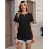 image:imageZeagoo Womens Tshirt Short Sleeve Summer Tops Crewneck Casual Basic Tee Shirts Spring Clothes Trendy OutfitBlack