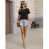 image:imageZeagoo Womens Tshirt Short Sleeve Summer Tops Crewneck Casual Basic Tee Shirts Spring Clothes Trendy OutfitBlack
