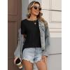 image:imageZeagoo Womens Tshirt Short Sleeve Summer Tops Crewneck Casual Basic Tee Shirts Spring Clothes Trendy OutfitBlack