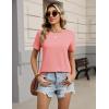 image:imageZeagoo Womens Tshirt Short Sleeve Summer Tops Crewneck Casual Basic Tee Shirts Spring Clothes Trendy OutfitCoral