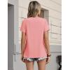 image:imageZeagoo Womens Tshirt Short Sleeve Summer Tops Crewneck Casual Basic Tee Shirts Spring Clothes Trendy OutfitCoral