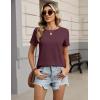 image:imageZeagoo Womens Tshirt Short Sleeve Summer Tops Crewneck Casual Basic Tee Shirts Spring Clothes Trendy OutfitDark Red