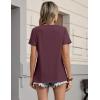 image:imageZeagoo Womens Tshirt Short Sleeve Summer Tops Crewneck Casual Basic Tee Shirts Spring Clothes Trendy OutfitDark Red