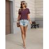 image:imageZeagoo Womens Tshirt Short Sleeve Summer Tops Crewneck Casual Basic Tee Shirts Spring Clothes Trendy OutfitDark Red