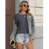 image:imageZeagoo Womens Tshirt Short Sleeve Summer Tops Crewneck Casual Basic Tee Shirts Spring Clothes Trendy OutfitGrey