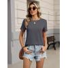 image:imageZeagoo Womens Tshirt Short Sleeve Summer Tops Crewneck Casual Basic Tee Shirts Spring Clothes Trendy OutfitGrey