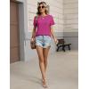 image:imageZeagoo Womens Tshirt Short Sleeve Summer Tops Crewneck Casual Basic Tee Shirts Spring Clothes Trendy OutfitHot Pink