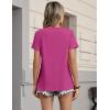 image:imageZeagoo Womens Tshirt Short Sleeve Summer Tops Crewneck Casual Basic Tee Shirts Spring Clothes Trendy OutfitHot Pink
