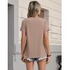 image:imageZeagoo Womens Tshirt Short Sleeve Summer Tops Crewneck Casual Basic Tee Shirts Spring Clothes Trendy OutfitKhaki