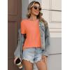 image:imageZeagoo Womens Tshirt Short Sleeve Summer Tops Crewneck Casual Basic Tee Shirts Spring Clothes Trendy OutfitOrange